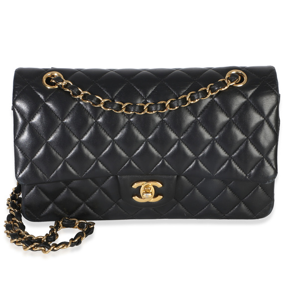 Chanel Handbags - Chanel Black Quilted Lambskin Medium Classic Double Flap Bag